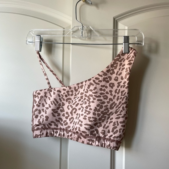 Sivan Ayla Tan Lines Pink Leopard Set, Size Small - Picture 4 of 6